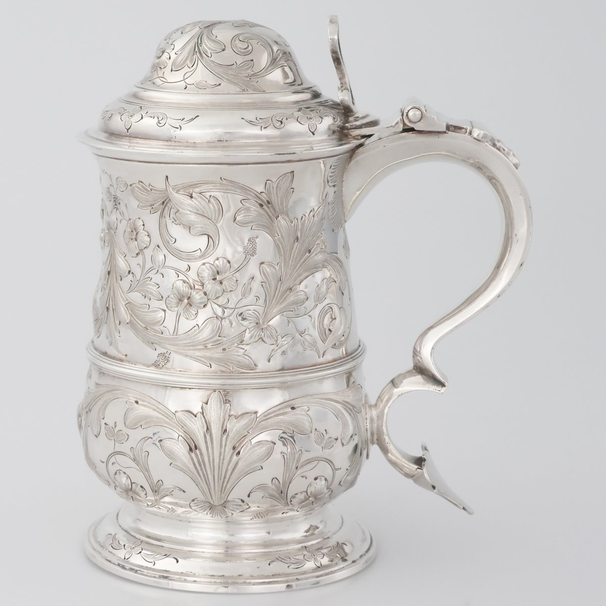 A George III Sterling Silver Tankard, Francis Crump, London, 1773-photo-3
