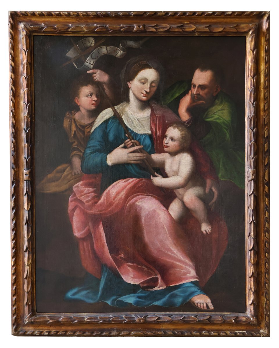 Madonna And Child With The Young St. John And St. Joseph, Northern Italy, 16th Century