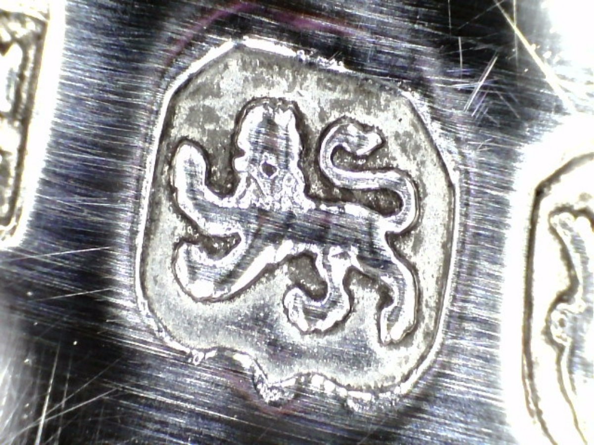 Encrier en argent sterling George III, John Cramer, Londres, 1812-photo-2