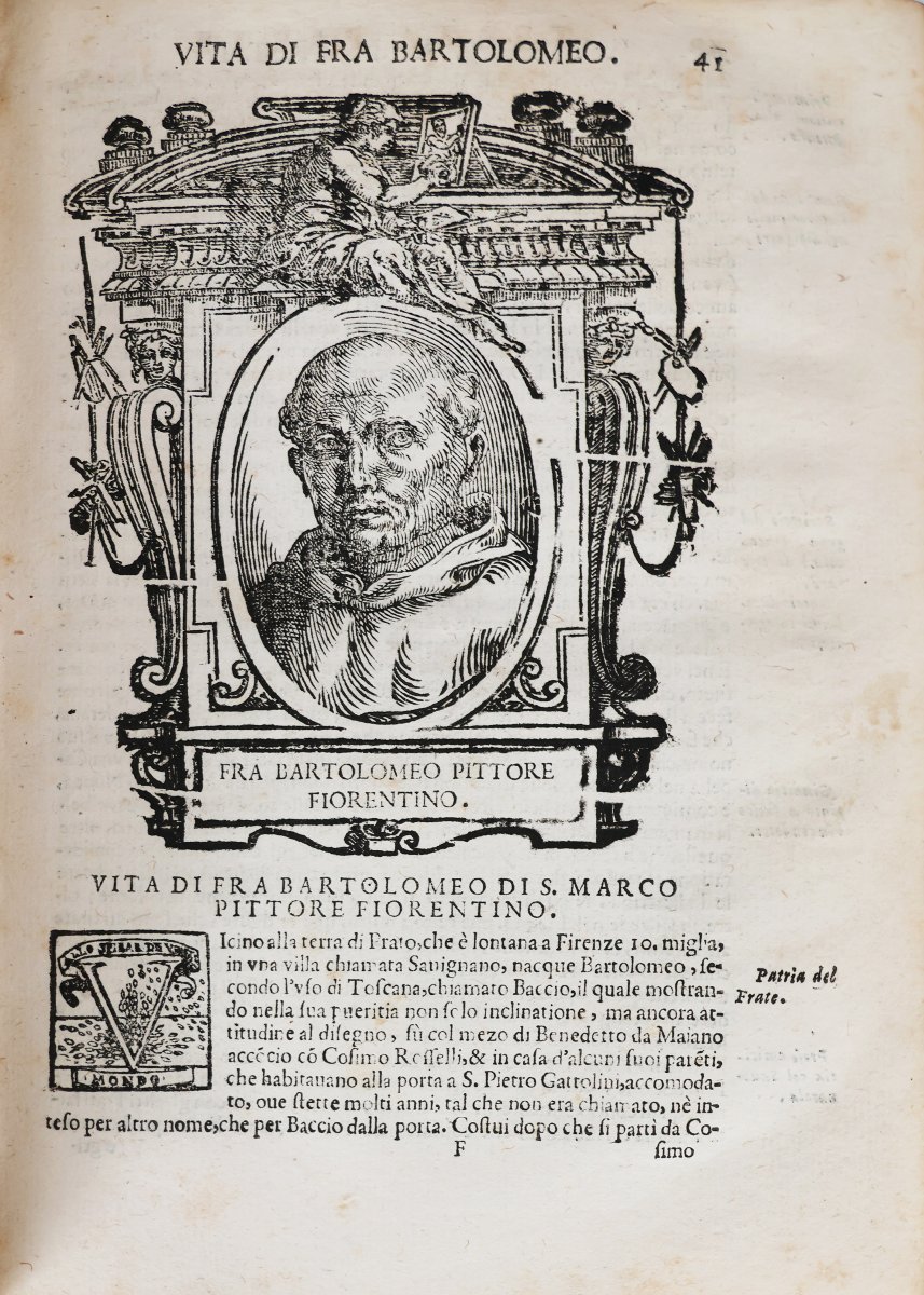 Vasari Giorgio. Vite de più eccellenti pittori, scultori.. In Bologna, Manolessi. 1681-photo-1