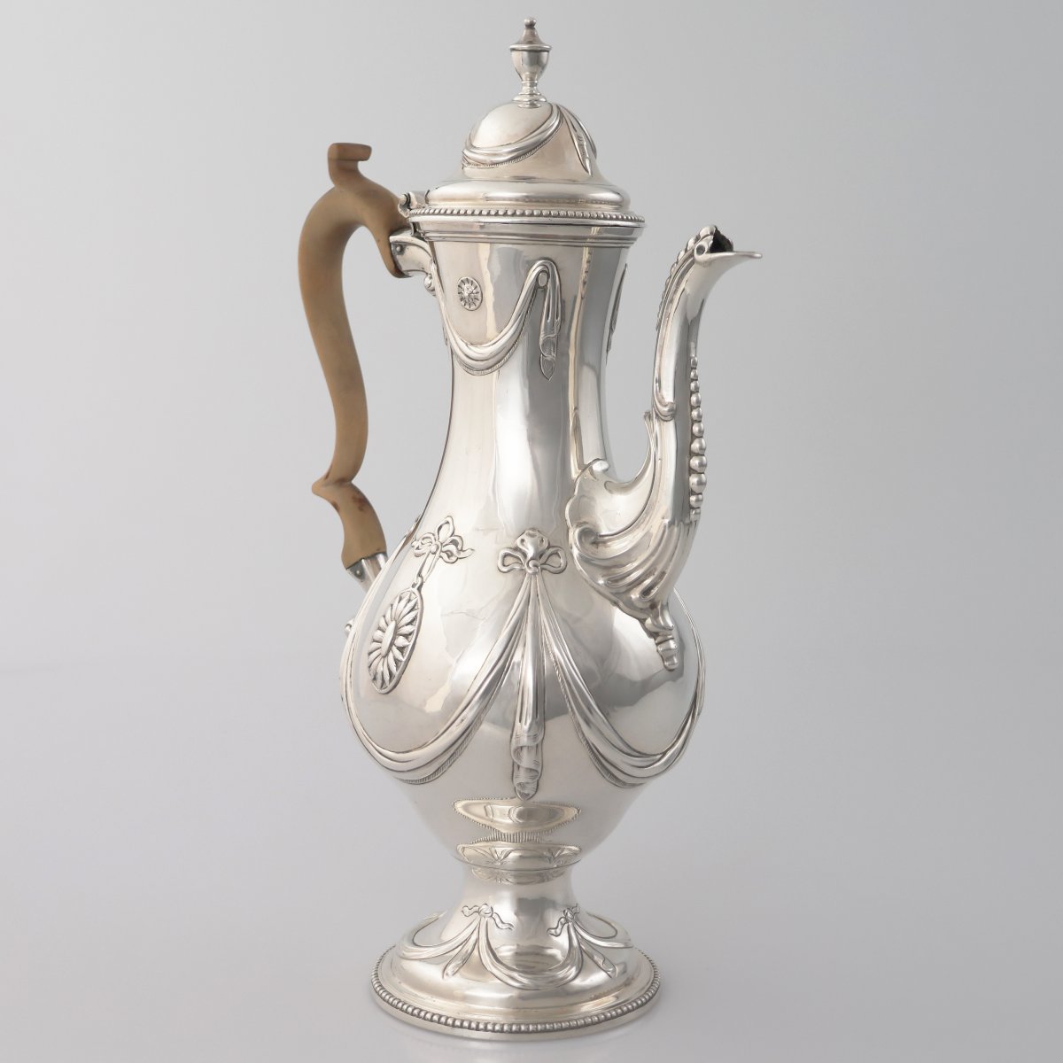 Cafetière en argent sterling George III, William Cripps, Londres, 1776-photo-2