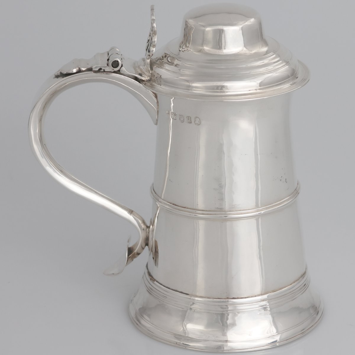 Tankard en argent sterling George III, Peter & Ann Bateman, Londres, 1791
