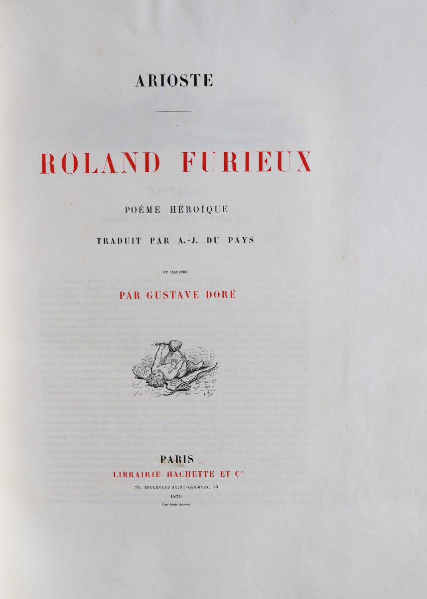 Roland Furieux. Poème Héroïque Traduit Par A.-j.. Illustré Par Doré. Paris, Hachette. 1879-photo-4