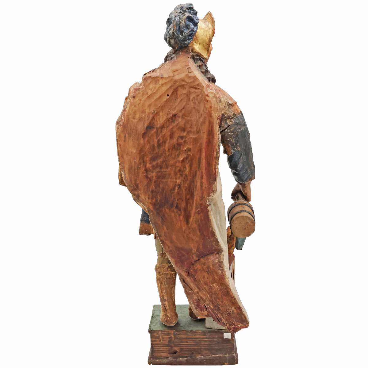 Saint Florian, Polychrome Poplar Wood, Central Europe, 19th Century-photo-3