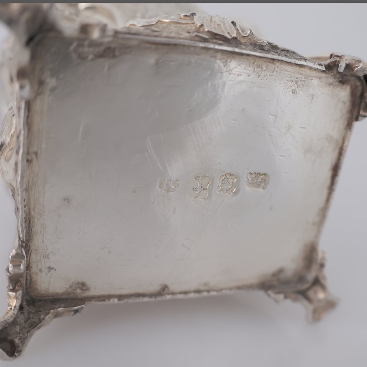 A Sterling Silver Mounted George II Shagreen Tea Caddy, London, 1754-photo-4