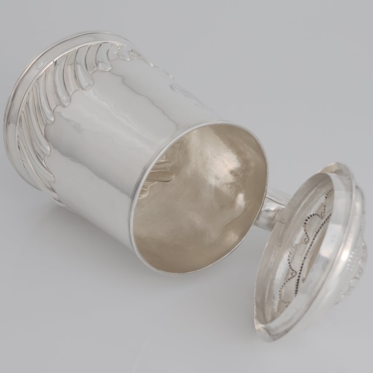 Tankard en argent sterling George III, Joseph Jackson, Dublin, 1775-photo-4