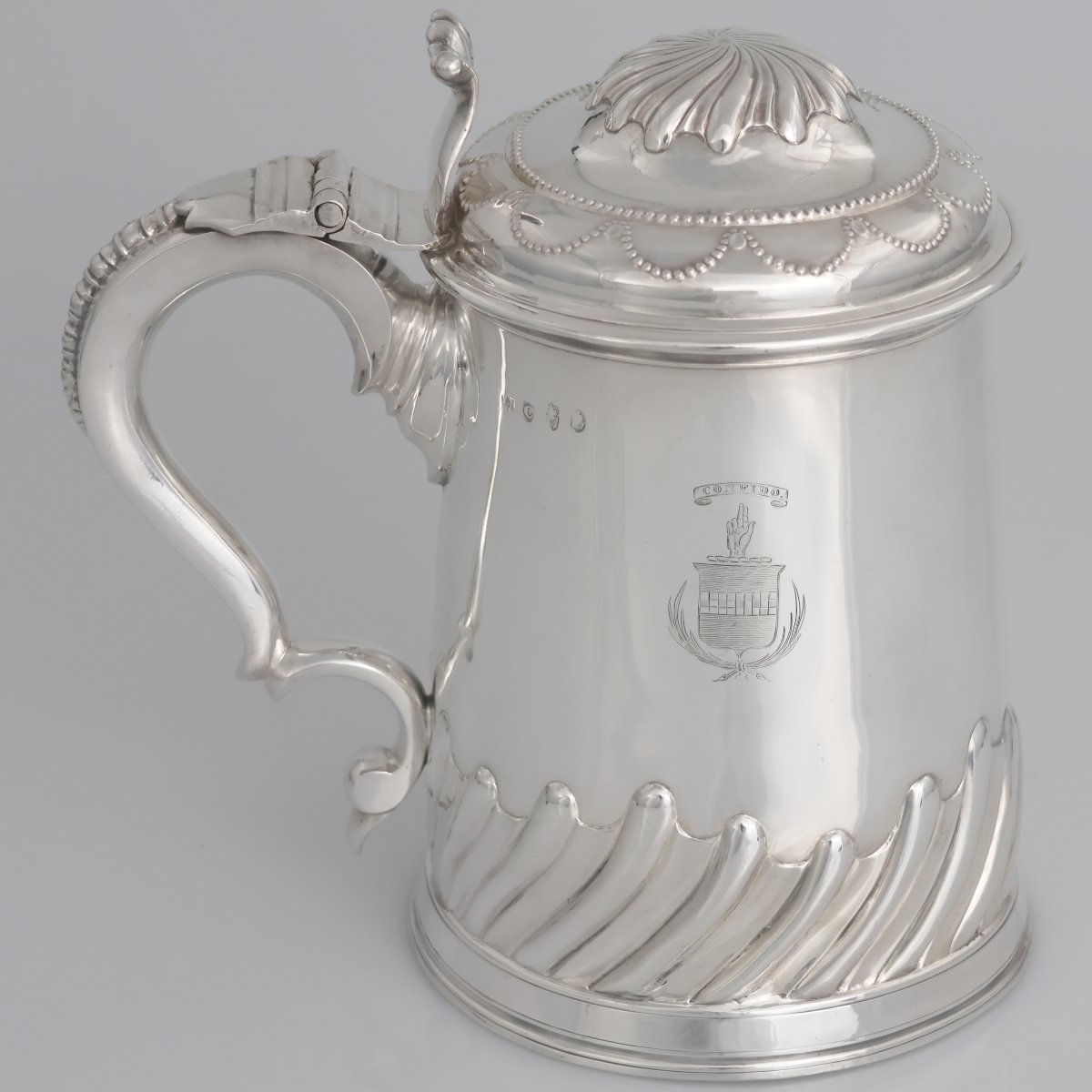 Tankard en argent sterling George III, Joseph Jackson, Dublin, 1775