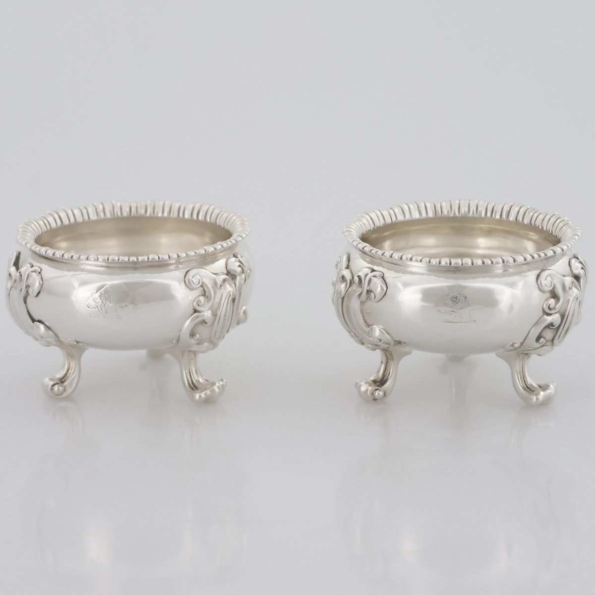 A Pair Of George IV Sterling Silver Salts, Paul Storr, London, 1820