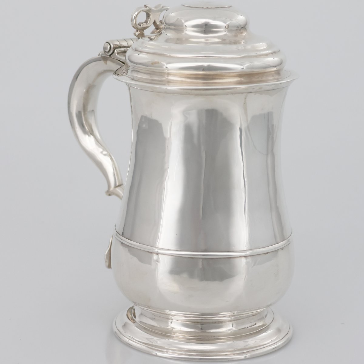 Tankard en argent sterling George II, William Dalton, Newcastle, 1747-photo-2
