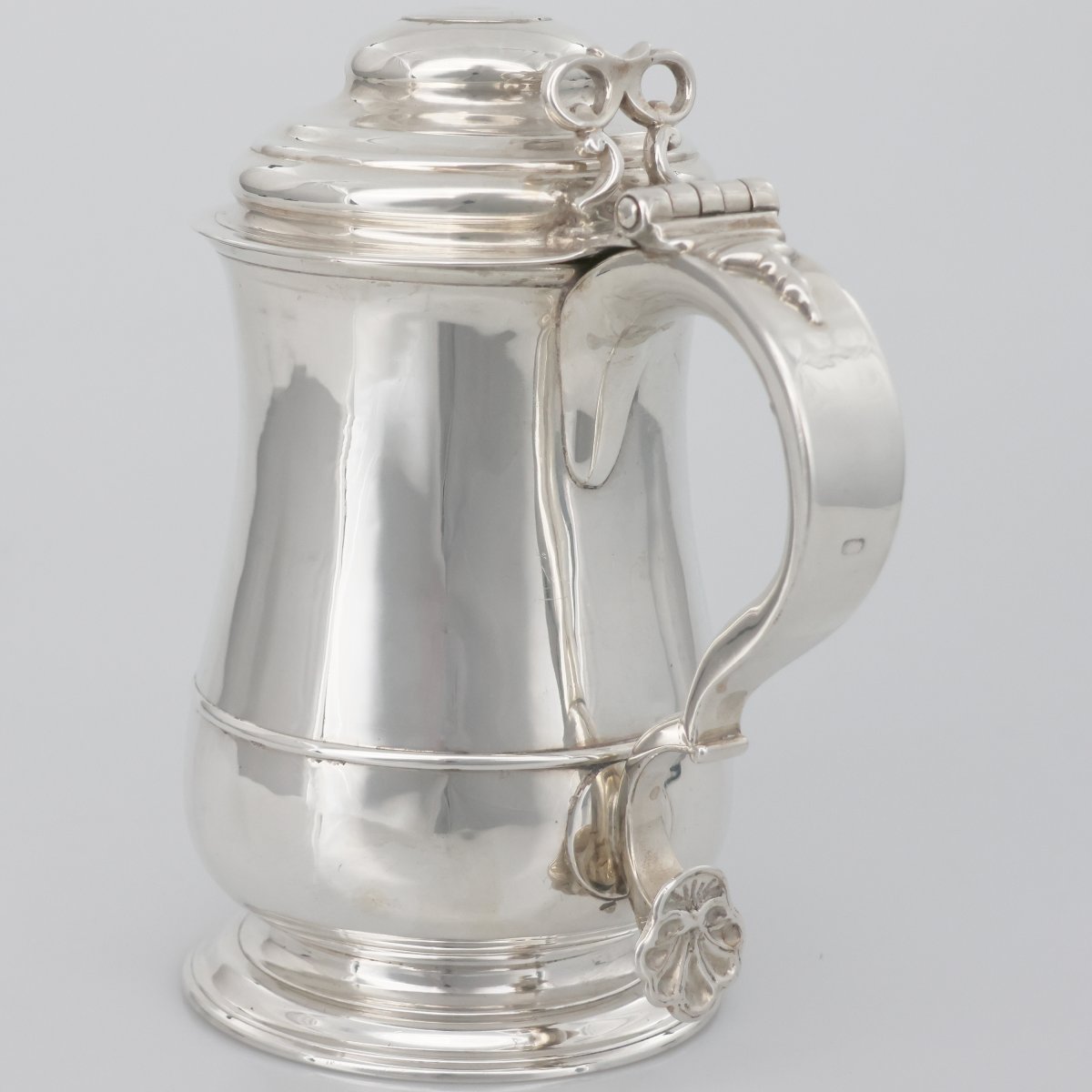 Tankard en argent sterling George II, William Dalton, Newcastle, 1747-photo-3