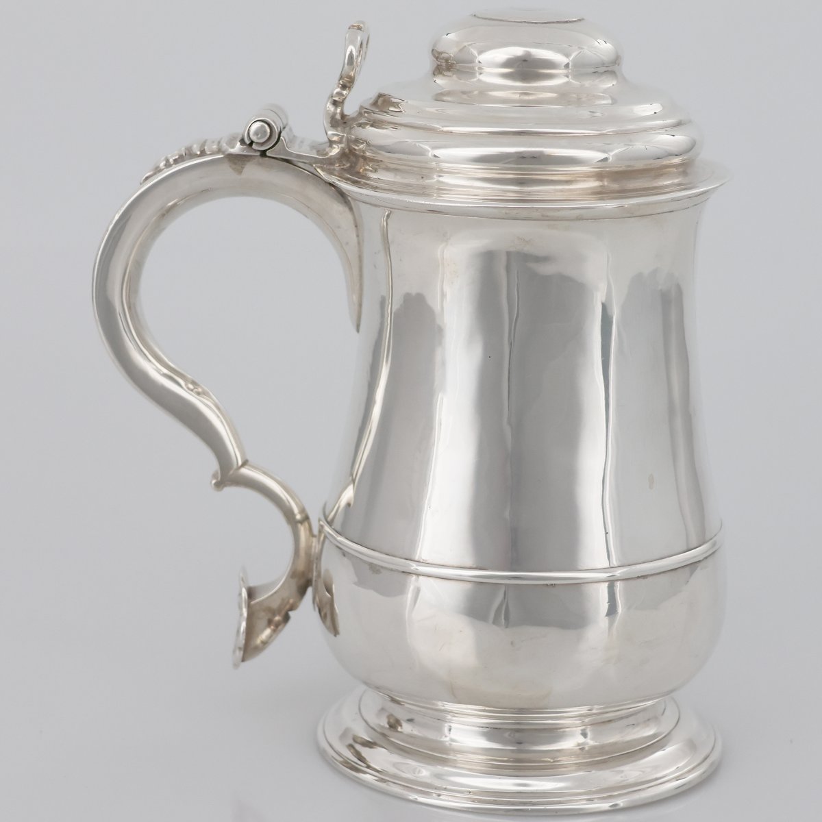 Tankard en argent sterling George II, William Dalton, Newcastle, 1747