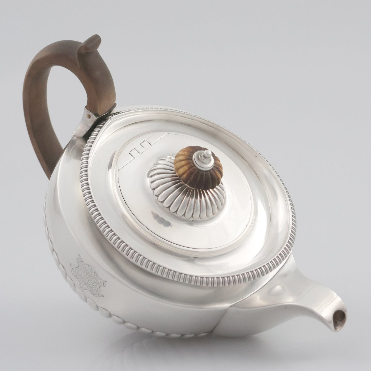 Théière en argent sterling George III, Paul Storr, Londres, 1814-photo-4