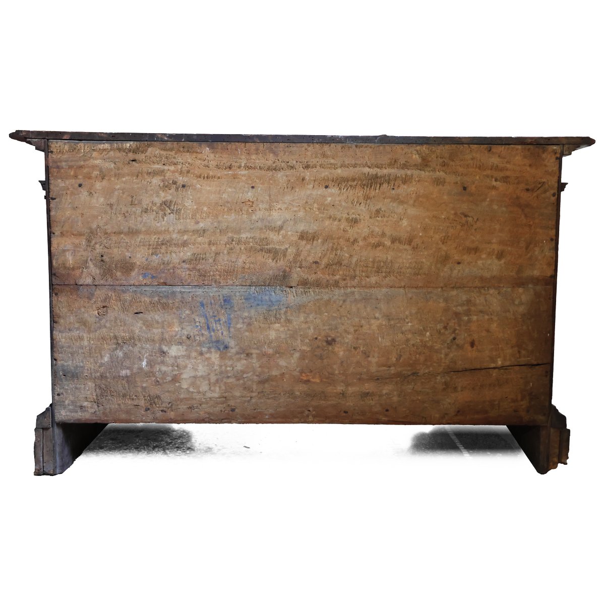 An Italian Walnut Wood Chest Of Drawers With Three Drawers. Bologna, 17th Century-photo-6
