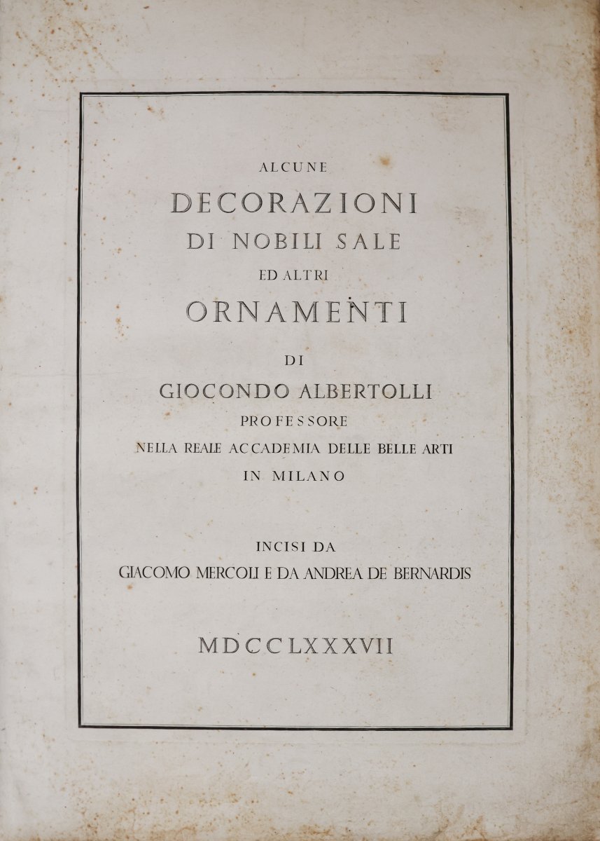 Alcune Decorazioni Di Nobili Sale Ed Altri Ornamenti Di G. Albertolli.. 1787-photo-2