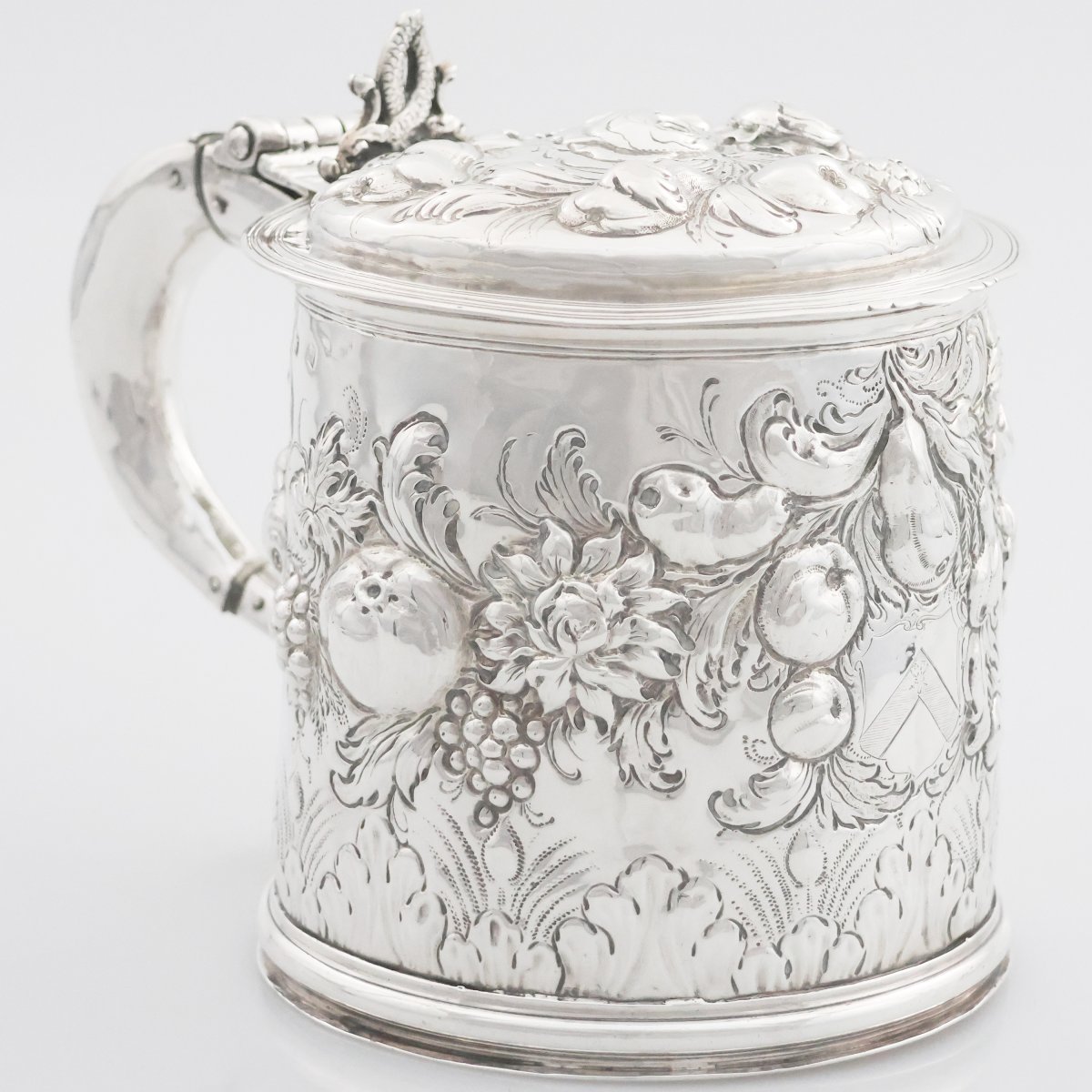 A Charles II Sterling Silver Tankard, Ws Silversmith, London, 1676?-photo-3