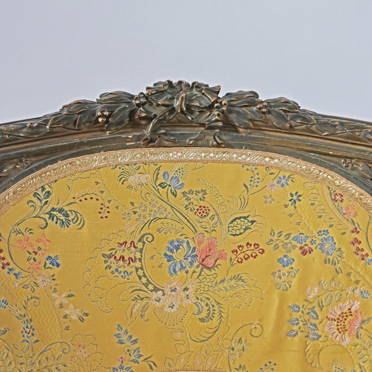 An Italian Bergère Armchair With Vienna Straw Panels. Piedmont, Late 19th Century-photo-2