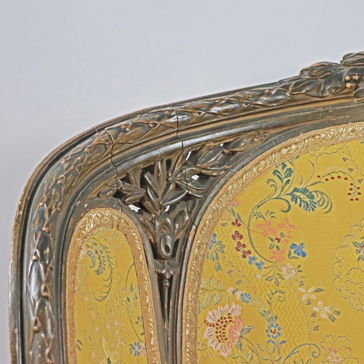 An Italian Bergère Armchair With Vienna Straw Panels. Piedmont, Late 19th Century-photo-3