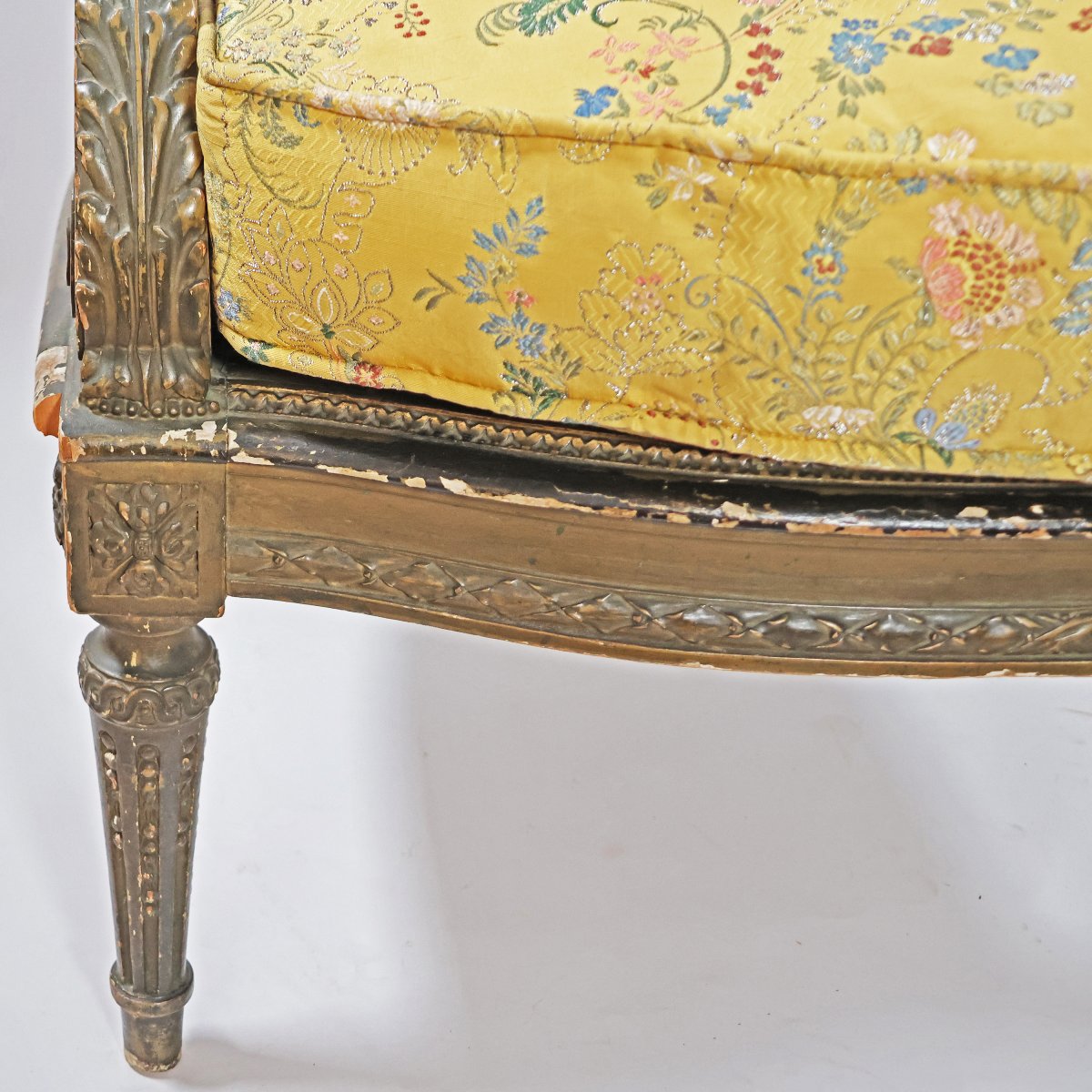 An Italian Bergère Armchair With Vienna Straw Panels. Piedmont, Late 19th Century-photo-6