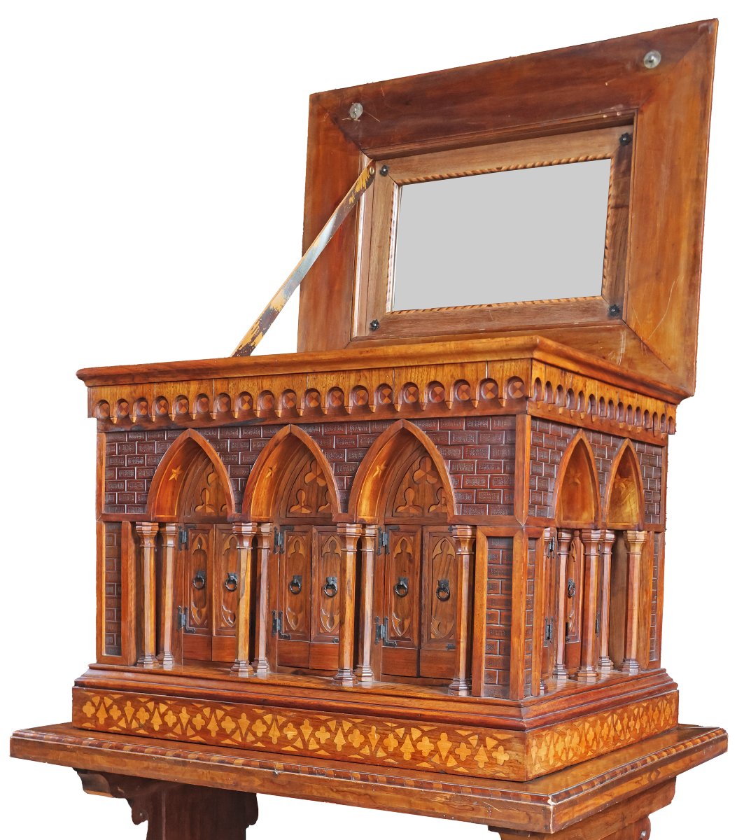 A Cathedral-shaped Architectural Model Cabinet. By Zeno Balducci Di Bettona. Perugia, 1939-photo-3