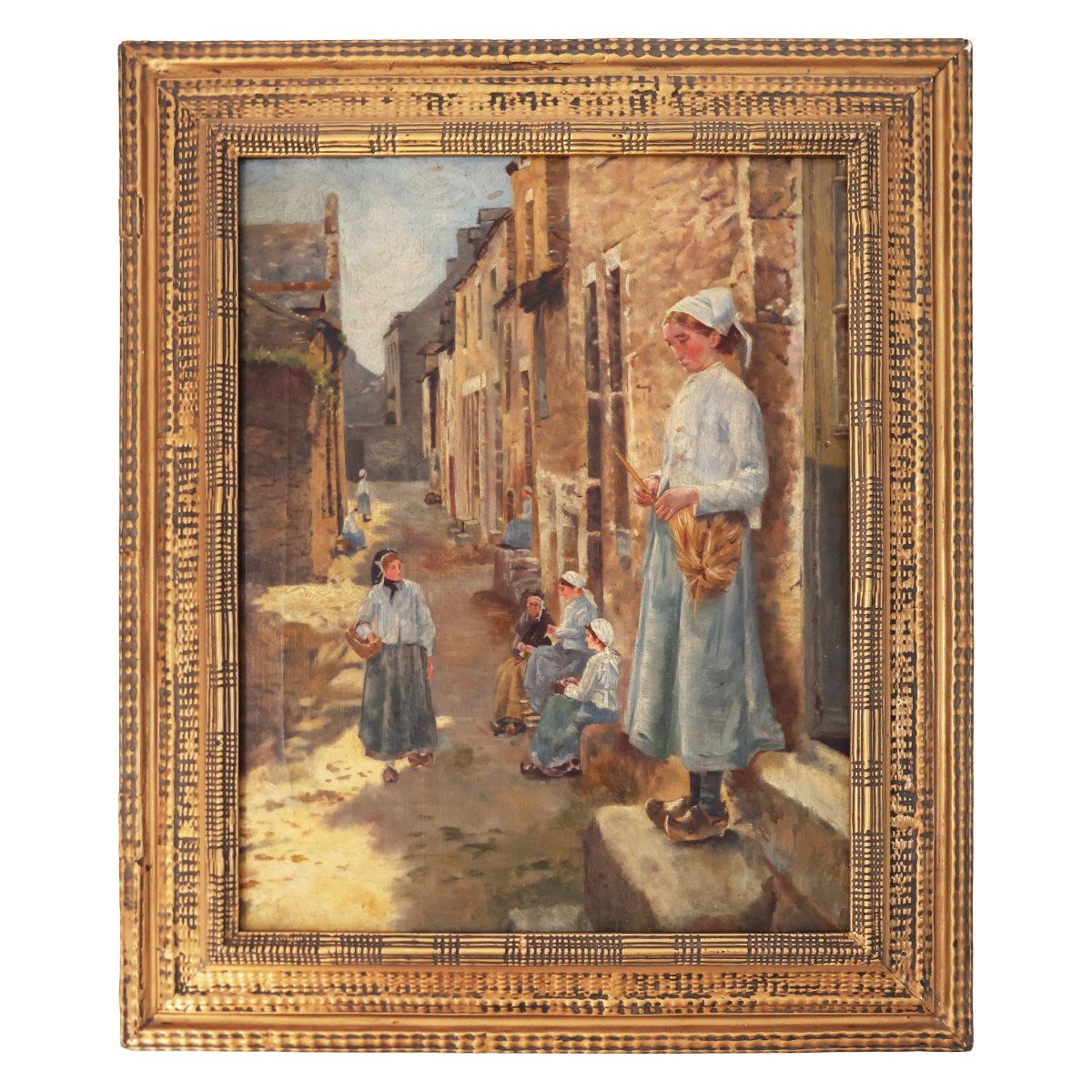 A Street in Brittany, d’après Stanhope Alexander Forbes, fin du XIXe  début du XXe siècle