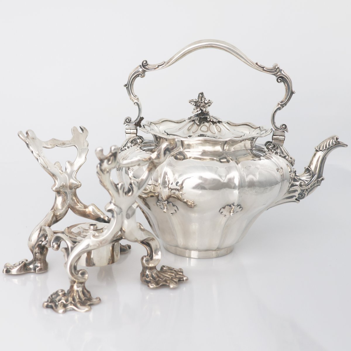 A William IV Sterling Silver Kettle On Stand, Paul Storr For Storr & Mortimer, London, 1832-photo-4