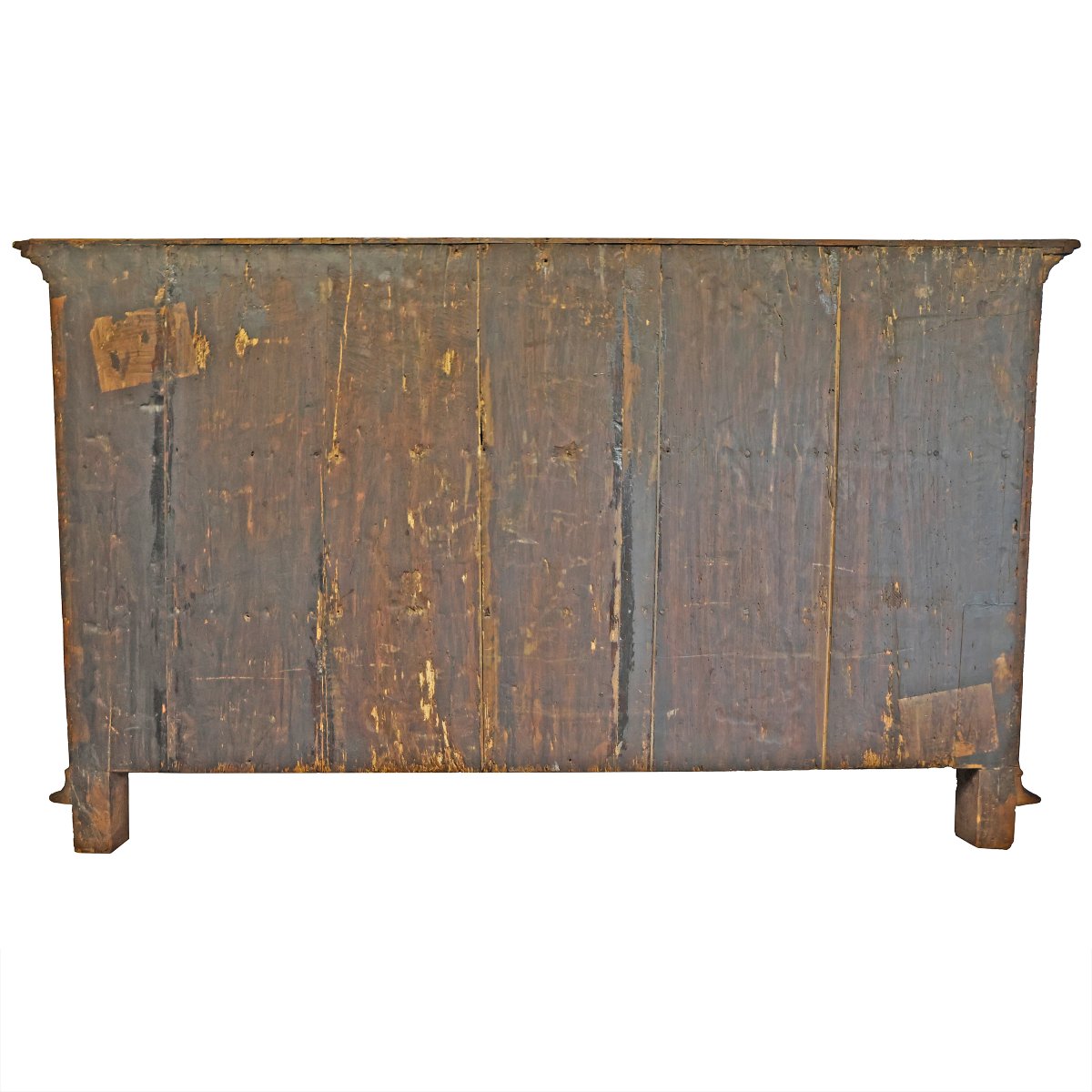 Commode marquetée à motifs géométriques et floraux. Émilie, fin du XVIIe début du XVIIIe siècle-photo-1