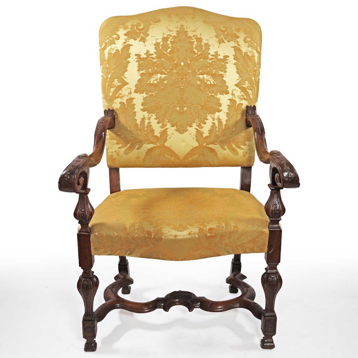 An Italian Pair Of Armchairs With Baluster-form Legs. Venice, 18th Century-photo-2