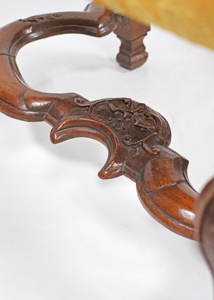 An Italian Pair Of Armchairs With Baluster-form Legs. Venice, 18th Century-photo-6