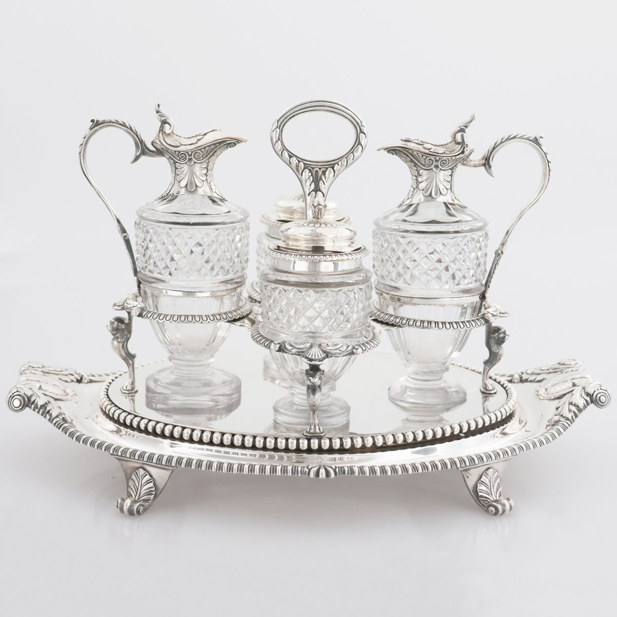 Support à condiments en argent sterling George III, Paul Storr, Londres, 1808