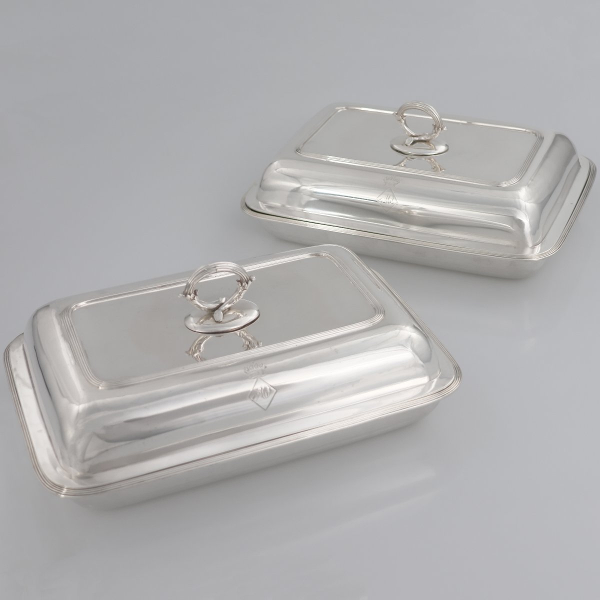 A Pair Of George III Sterling Silver Entrée Dishes And Covers, Paul Storr, London, 1800