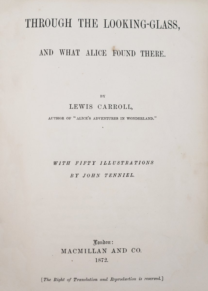 Through the looking-glass, and what Alice found there. By Lewis Carroll. Macmillan and Co, 1872-photo-4