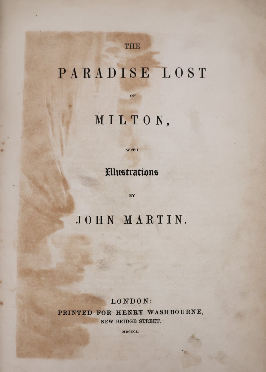 The Paradise Lost Of Milton With Illustrations By John Martin.. Henry Washbourne.. 1850-photo-2