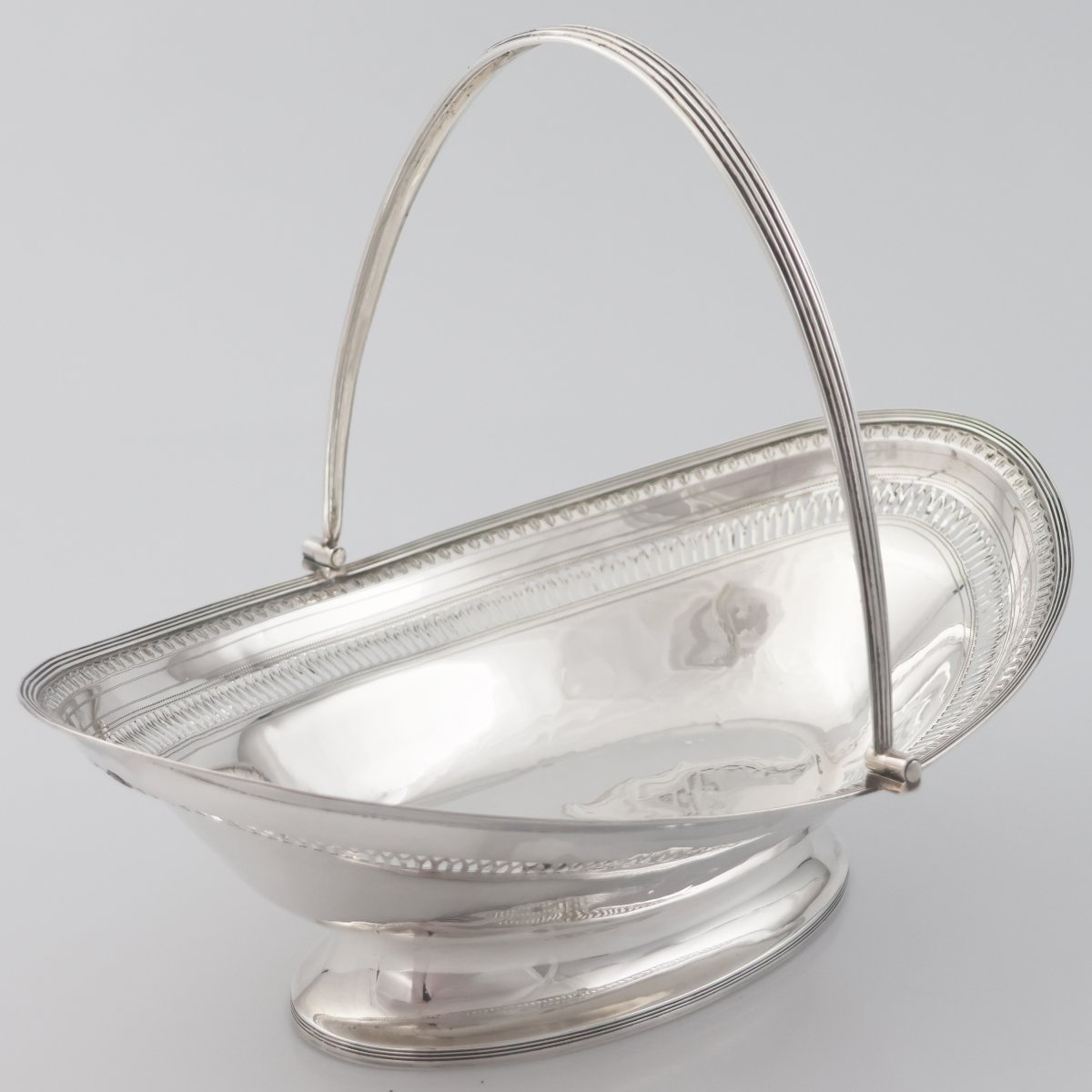A George III Sterling Silver Basket, London, 1792