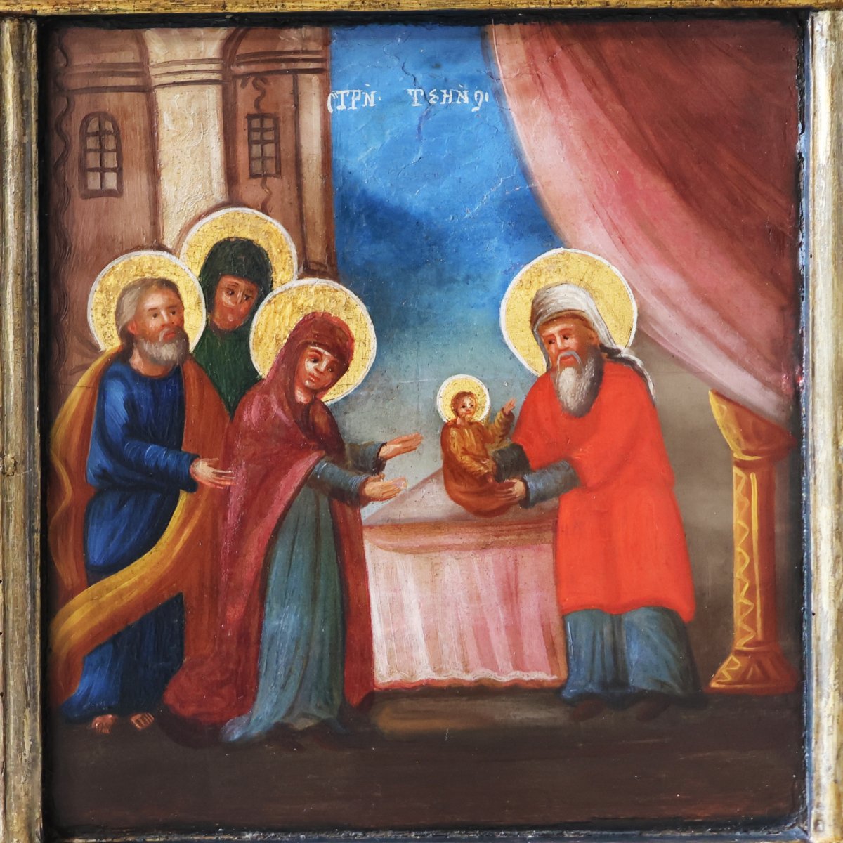 Polyptych: Life Of The Virgin Mary And Christ, 19th Century, Tempera On Panel-photo-2