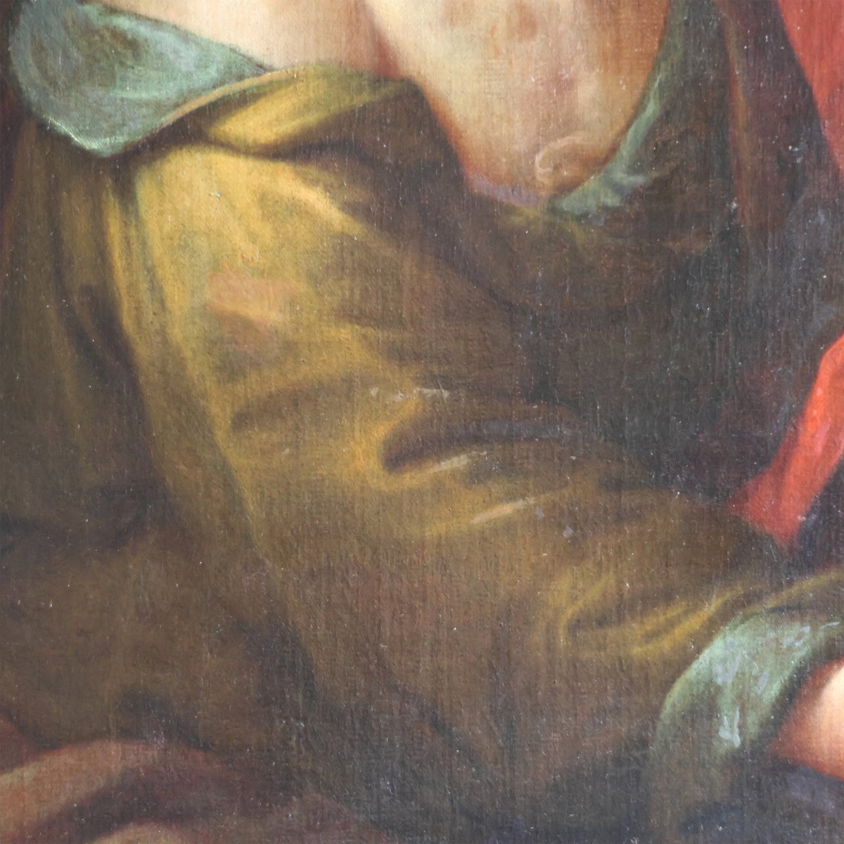Michelangelo Merisi Da Caravaggio In The Manner Of; Saint John The Evangelist, Oil On Canvas-photo-1