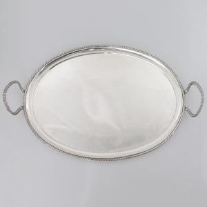 An Italian Fused And Embossed Silver Tray, Assayer: Zuan Piero Grappiglia, Venice, 18th Century