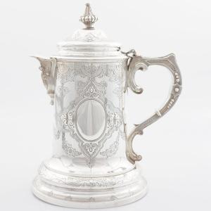 Verseuse couverte en argent, Reine Victoria, Samuel Smily Goldsmiths, Londres, 1868