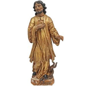 Saint Amable de Riom, bois de peuplier polychrome, France, XVIIIe siècle