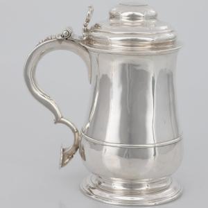 Tankard en argent sterling George II, William Dalton, Newcastle, 1747