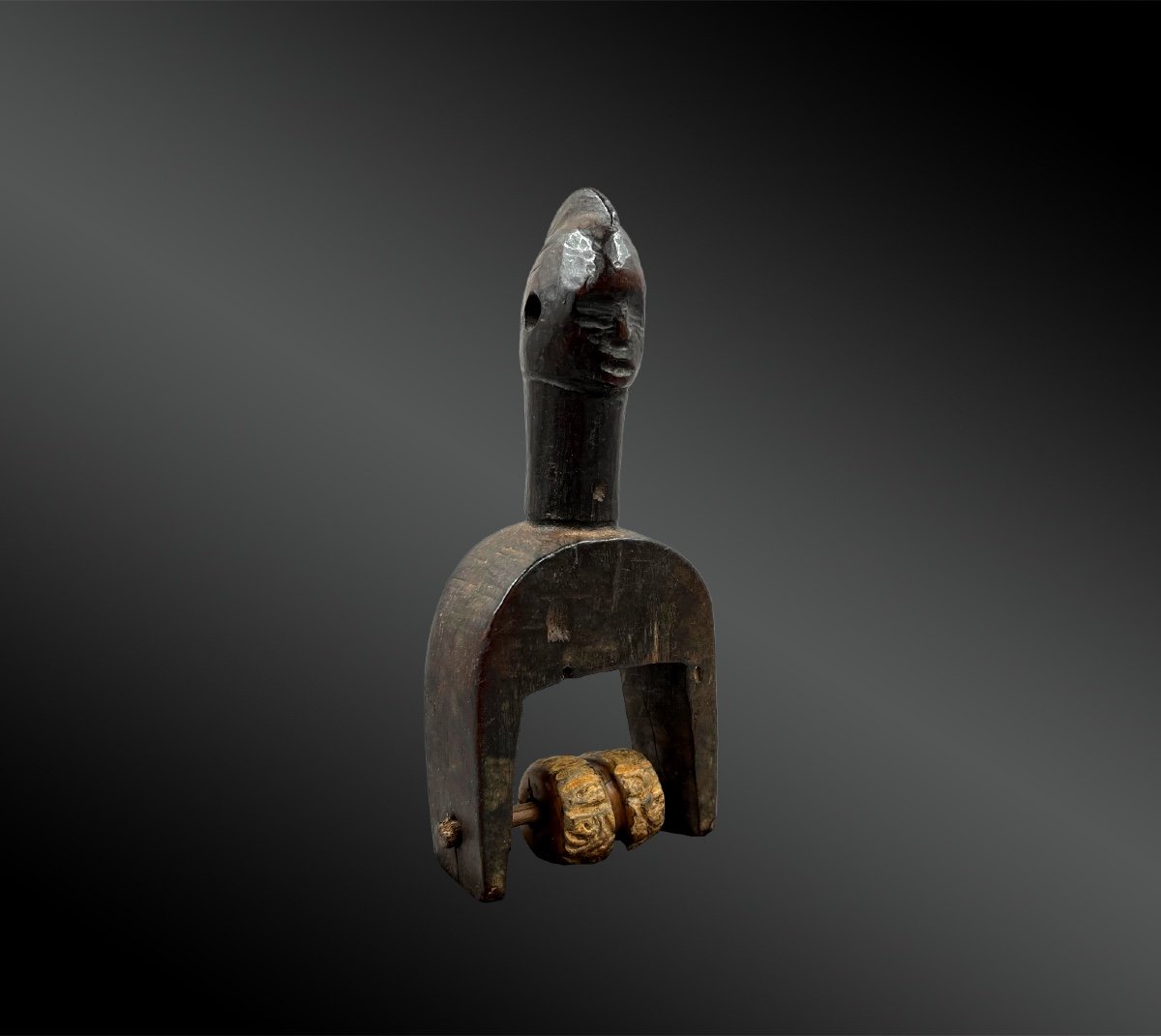 Weaving Loom Pulley Stirrup - Ivory Coast - First Half Of The 20th Century
