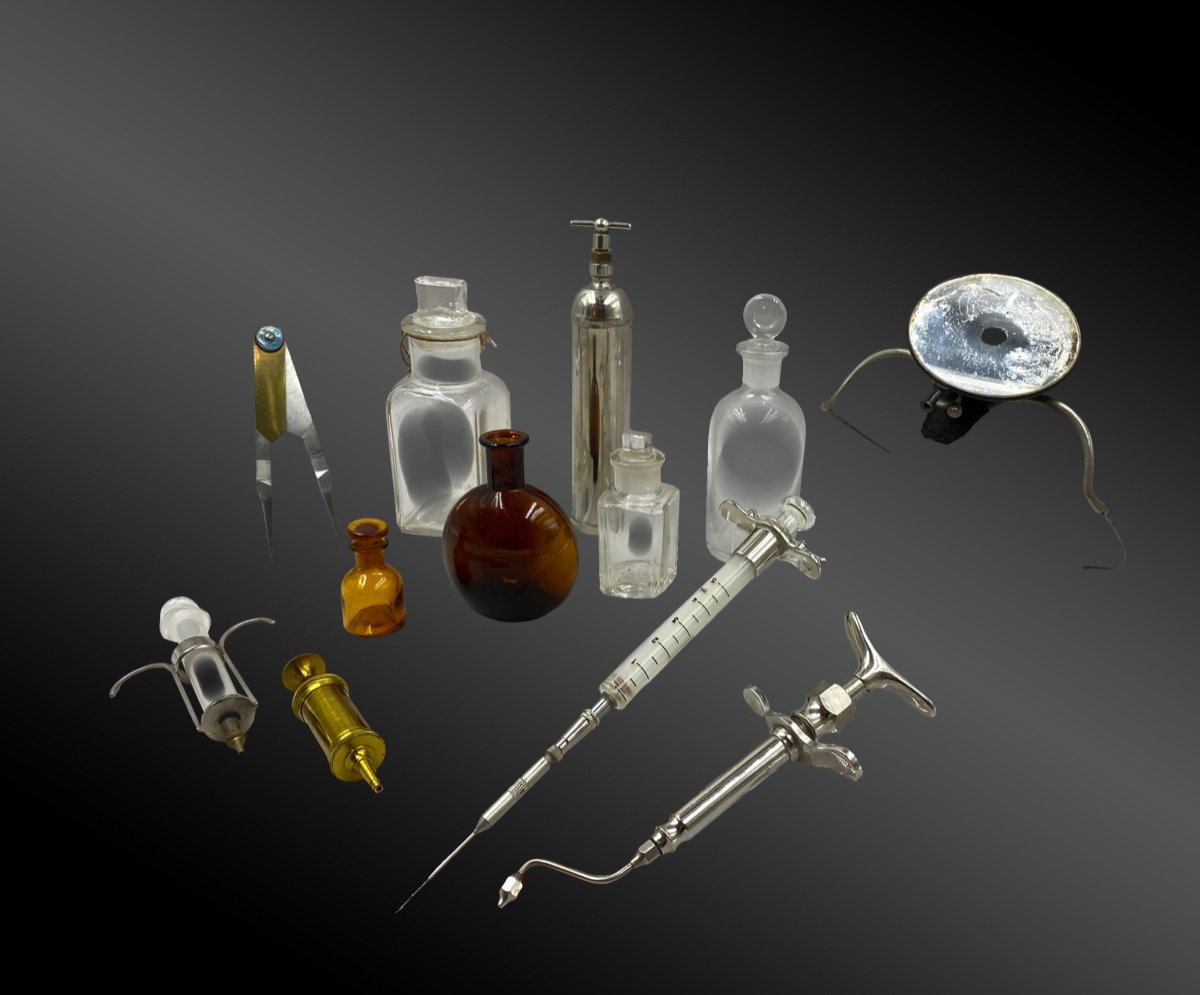 Set Of Instruments And Pieces Of Medicine France XIXth And XXth