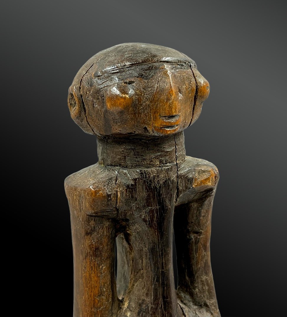 Statuette Anthropomorphe - Culture Kantana Ou Montol, Nigéria - Première Moitié Du XXème Siècle-photo-4
