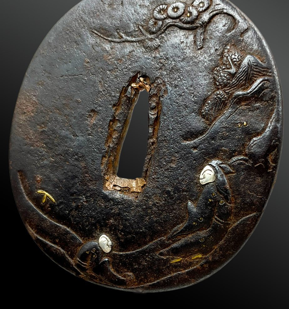 Garde De Katana, Appelée Tsuba - Japon - Période Edo (1603-1868) -photo-3