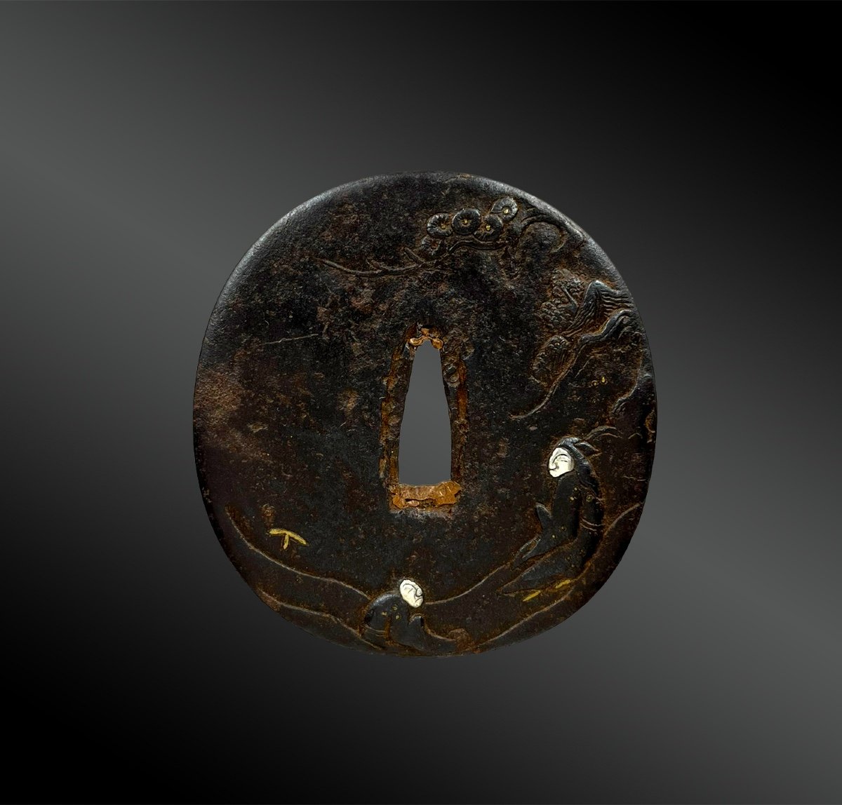 Garde De Katana, Appelée Tsuba - Japon - Période Edo (1603-1868) 