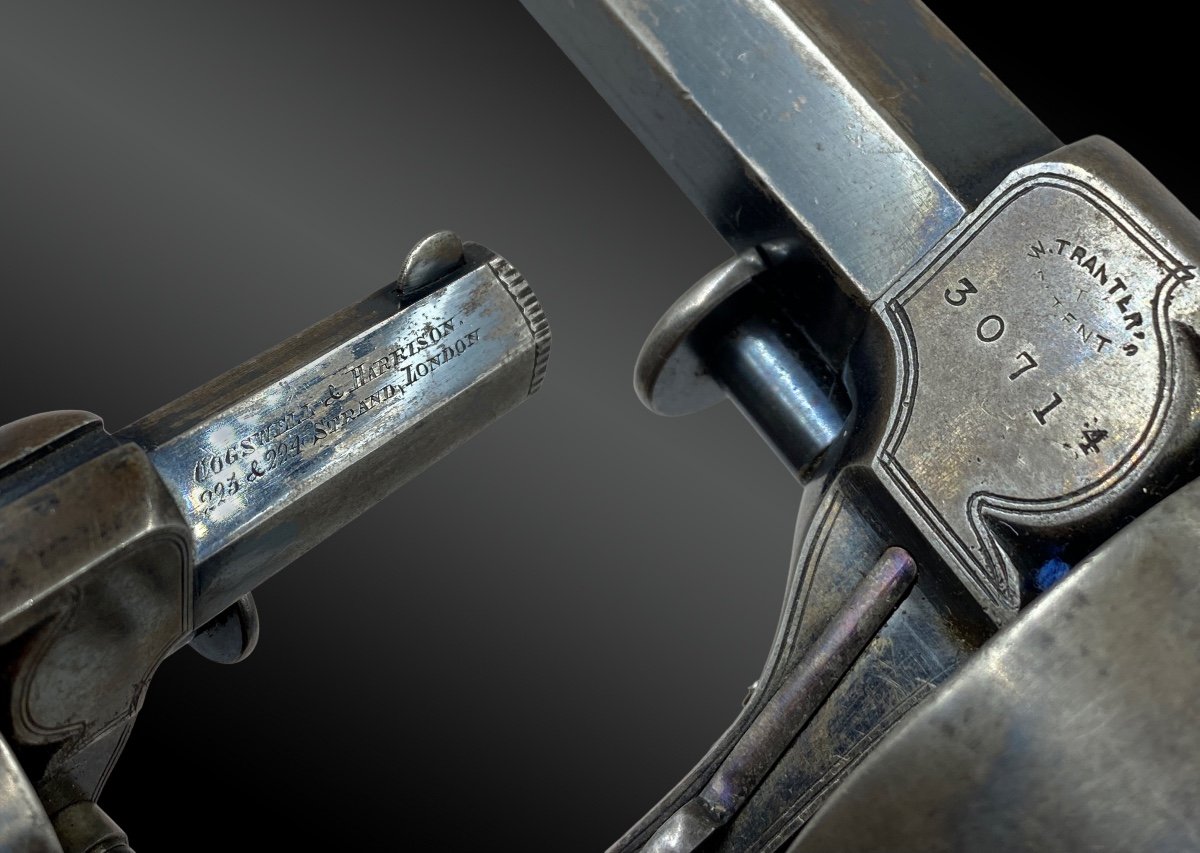 Revolver Tranter’s Patent, Par Cogswell & Harrison Angleterre, Londres XIXème-photo-4