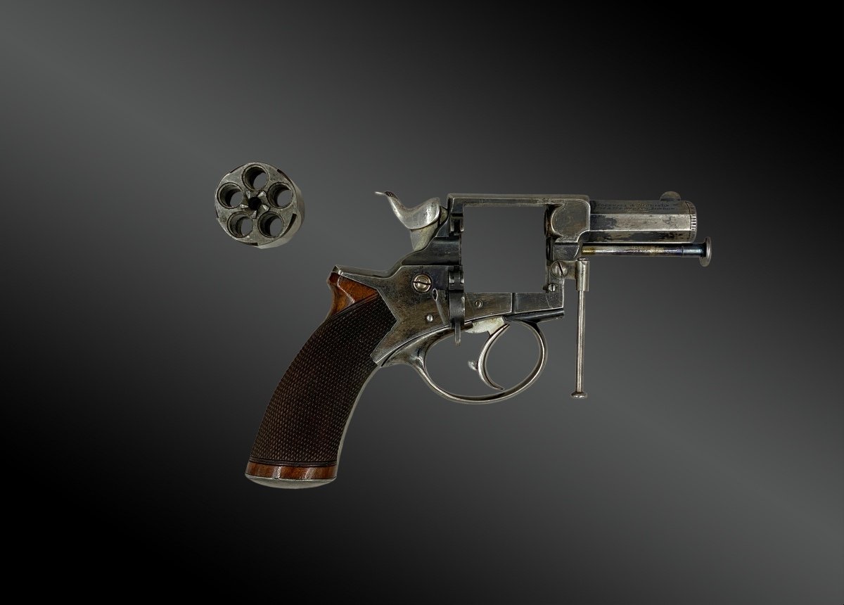 Revolver Tranter’s Patent, Par Cogswell & Harrison Angleterre, Londres XIXème-photo-2