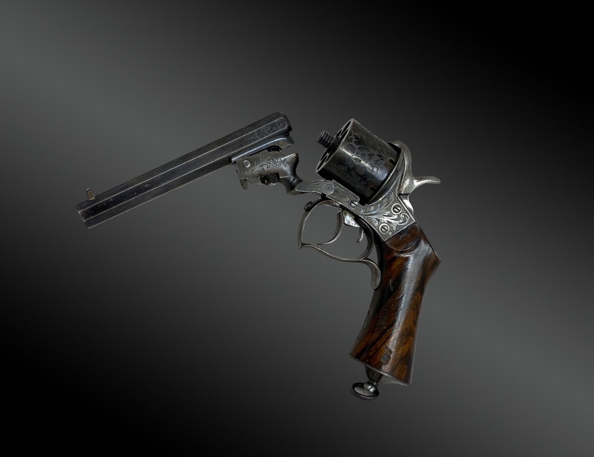 Pinfire Revolver System Javel France Circa 1860-photo-3