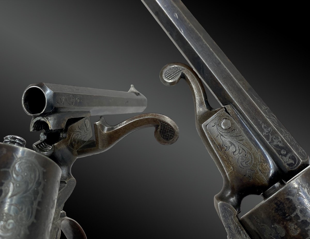 Pinfire Revolver System Javel France Circa 1860-photo-4