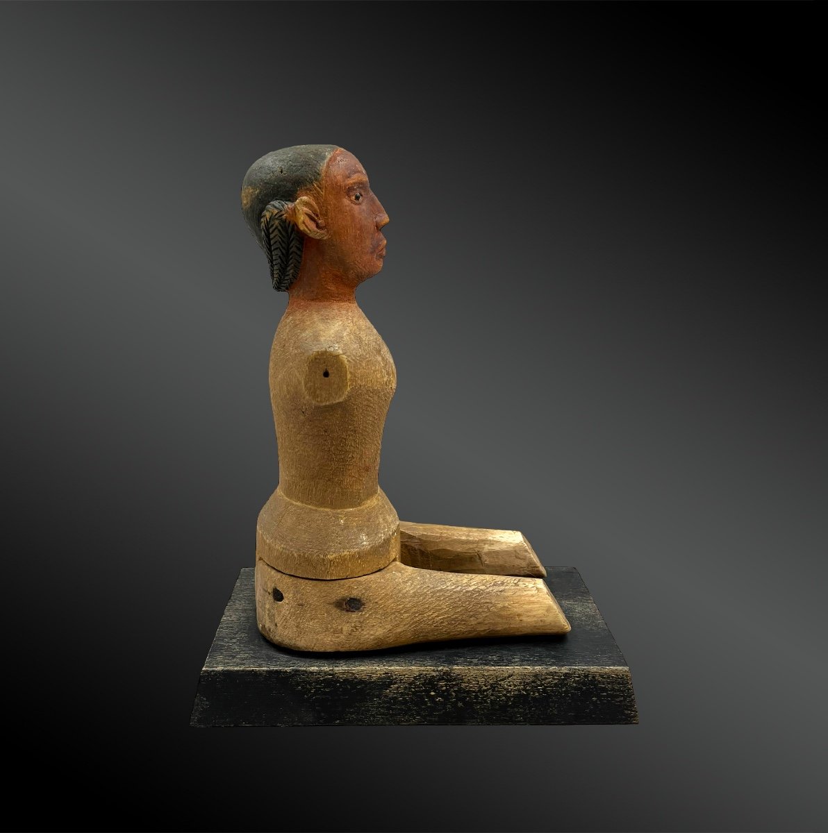 Statuette Anthropomorphe - Colombie Britannique - Vers 1900-photo-1