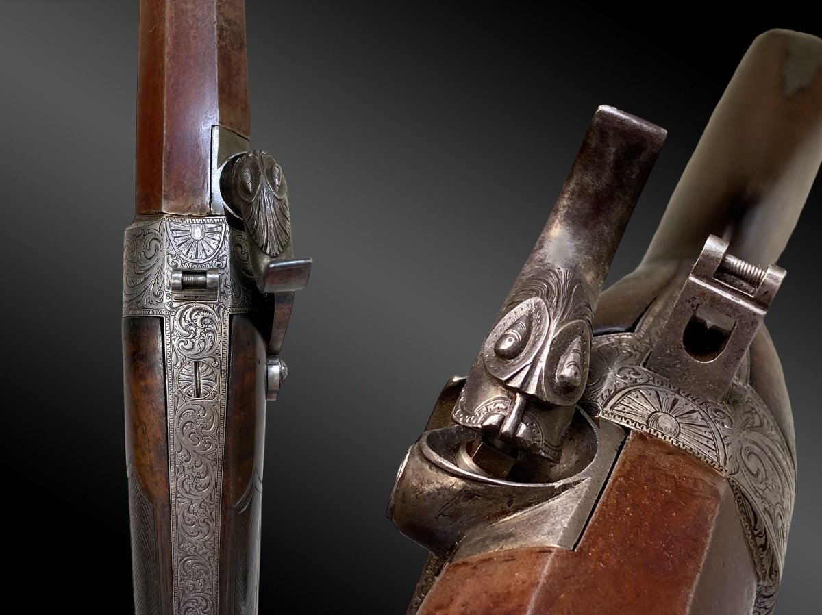 Heavy Barrel Shooting Rifle, Luxury Finish Circa 1860-photo-4